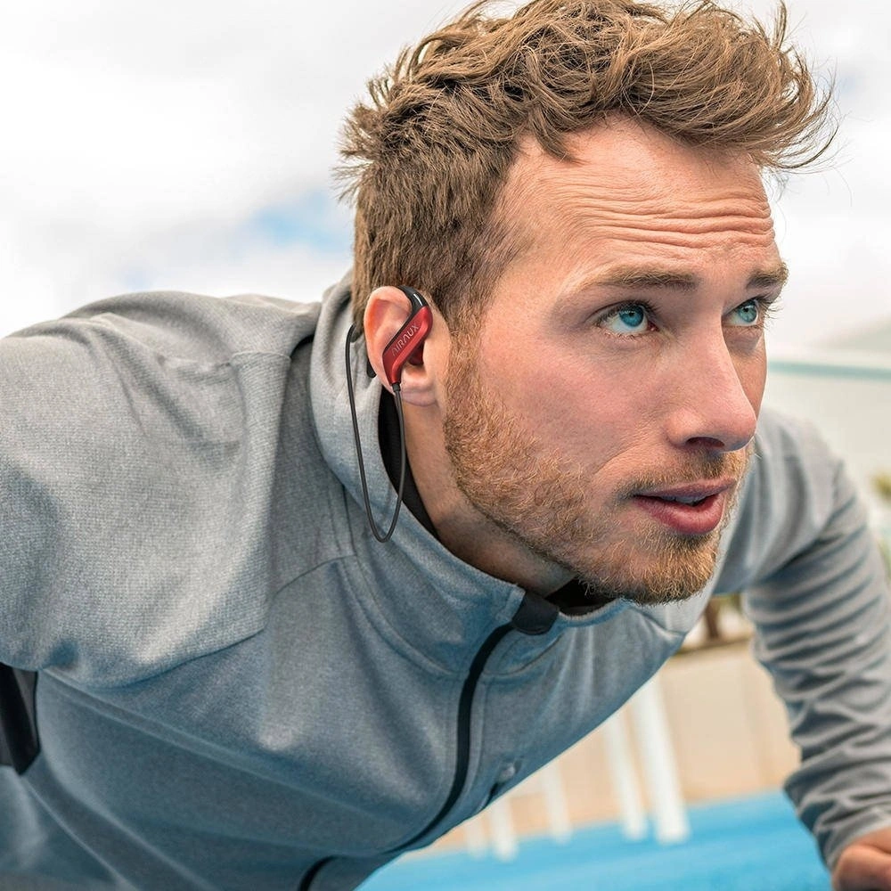 Wholesale Bluetooth V5.0 Ear Hook Earphones BlitzWolf AIRAUX AA-NH1 (red + black) - BLZ244REDBLK - {ean13} - Hurt
