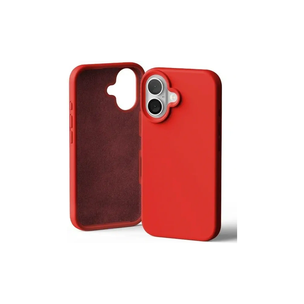 Wholesale Mercury Silicone Case Apple iPhone 16 red - MCR373 - {ean13} - Hurt