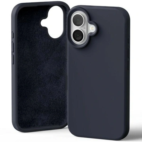 Etui Mercury Silicone do Apple iPhone 16 granatowy