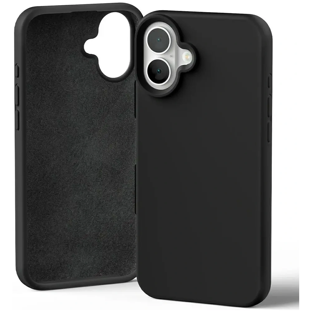 Hurtownia GSM - Husă din silicon Mercury pentru Apple iPhone 16 Plus, neagră - MCR380 - {ean13} - Hurt