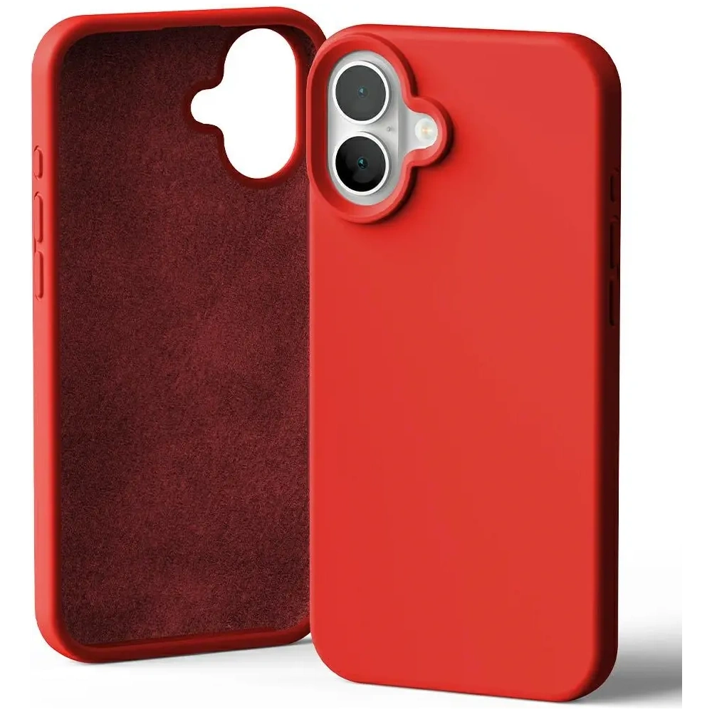 Hurtownia GSM - Husa din silicon Mercury pentru Apple iPhone 16 Plus roșie - MCR381 - {ean13} - Hurt