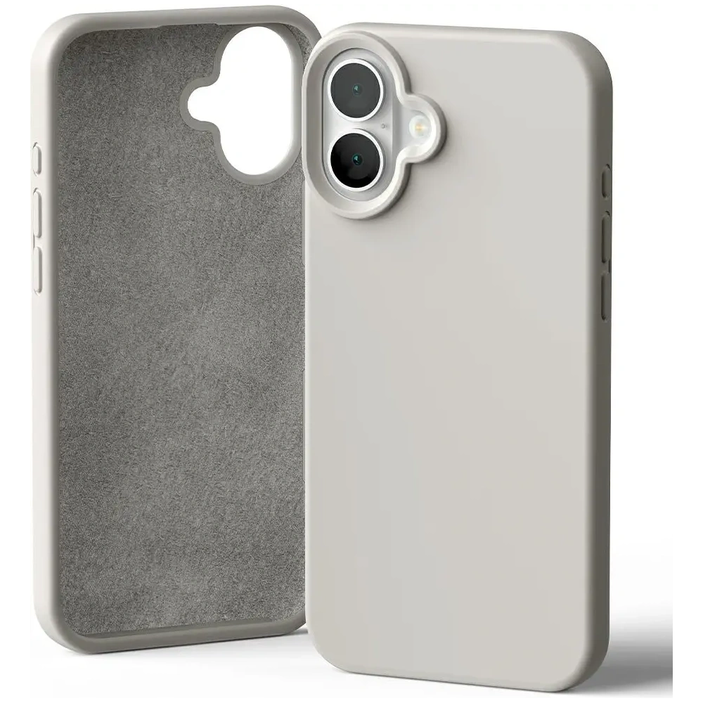 Wholesale Mercury Silicone Case Apple iPhone 16 Plus stone - MCR384 - {ean13} - Hurt