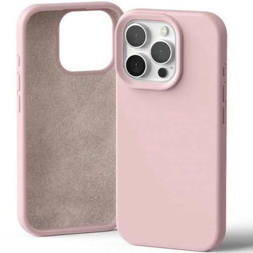 Etui Mercury Silicone do Apple iPhone 16 Pro różowo-piaskowy