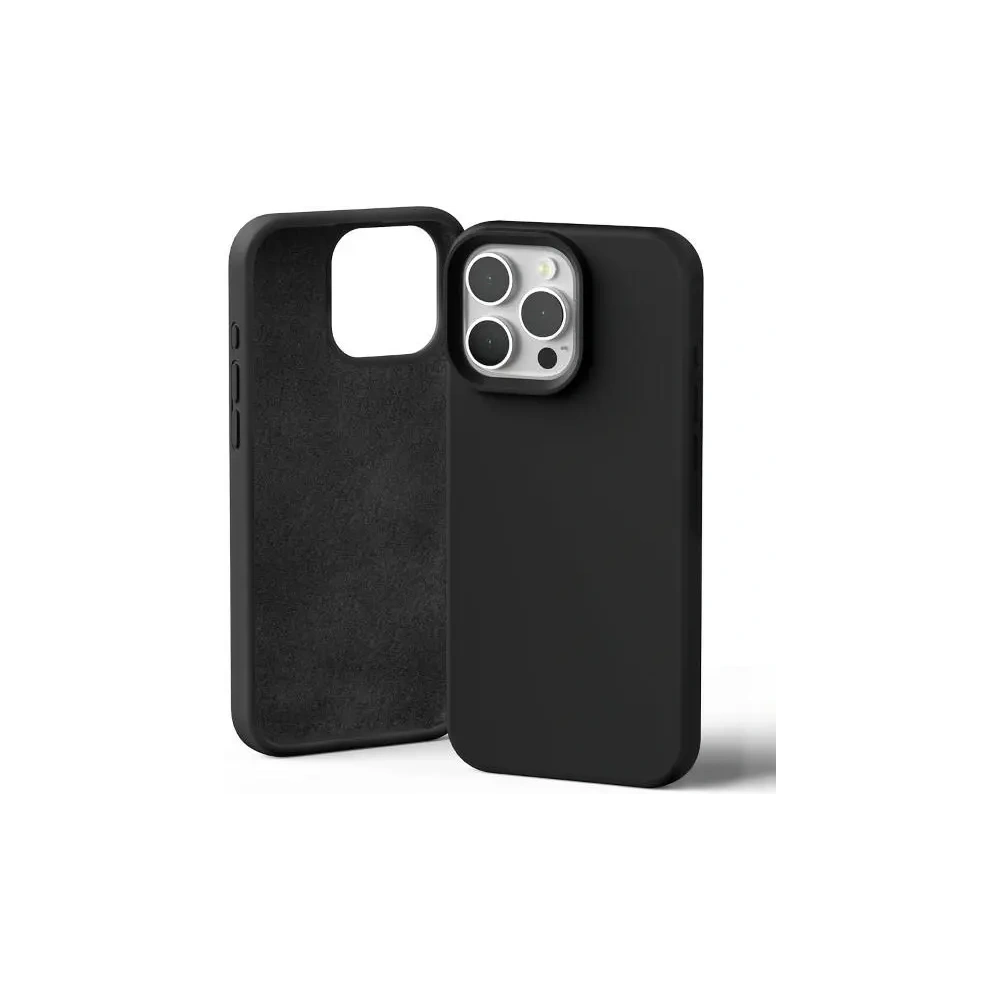 Hurtownia GSM - Carcasă din silicon Mercury pentru Apple iPhone 16 Pro Max, neagră - MCR396 - {ean13} - Hurt