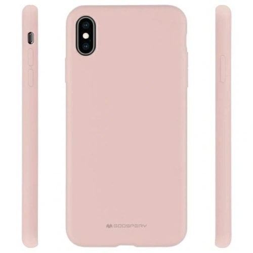 Etui Mercury Silicone do Samsung Galaxy A04s różowo-piaskowy