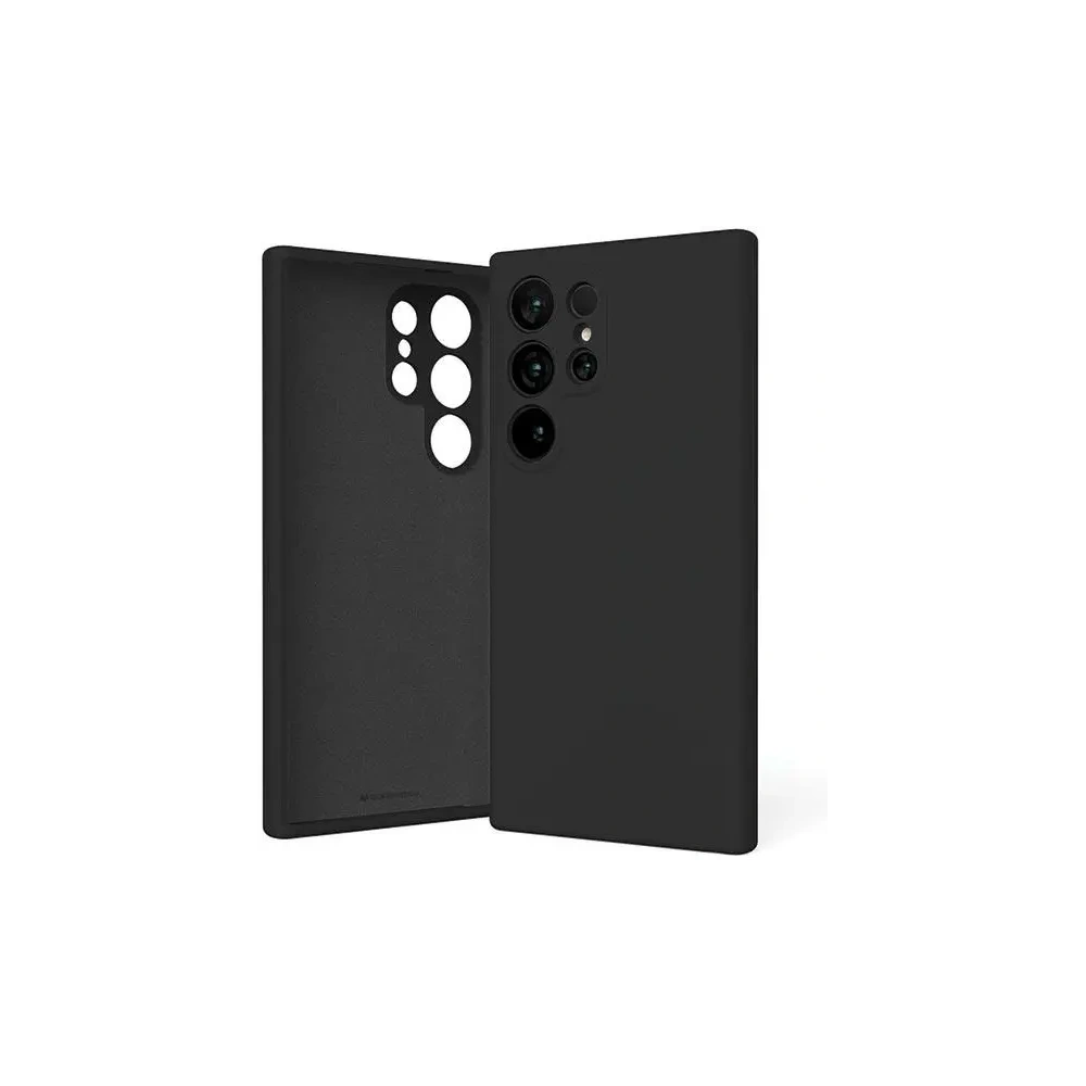 Hurtownia GSM - Carcasă din silicon Mercury pentru Samsung Galaxy S24 Ultra, neagră - MCR468 - {ean13} - Hurt