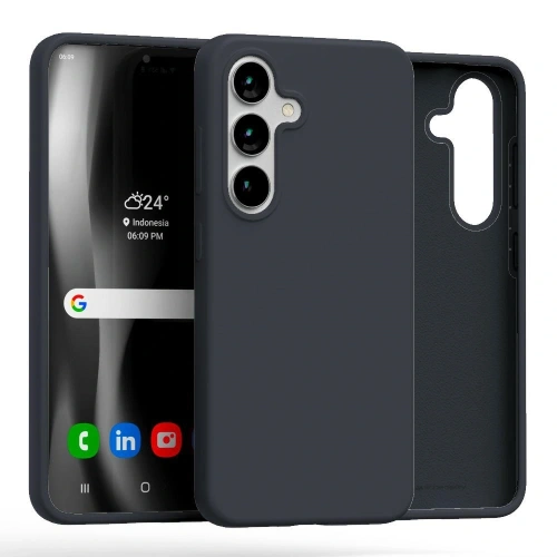 Etui Mercury Silicone do Samsung Galaxy S25 granatowy