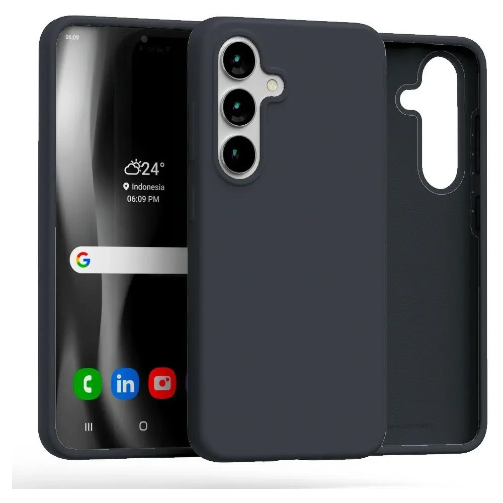 Hurtownia GSM - Mercury Szilikon Tok Samsung Galaxy S25 sötétkék - MCR486 - {ean13} - Hurt