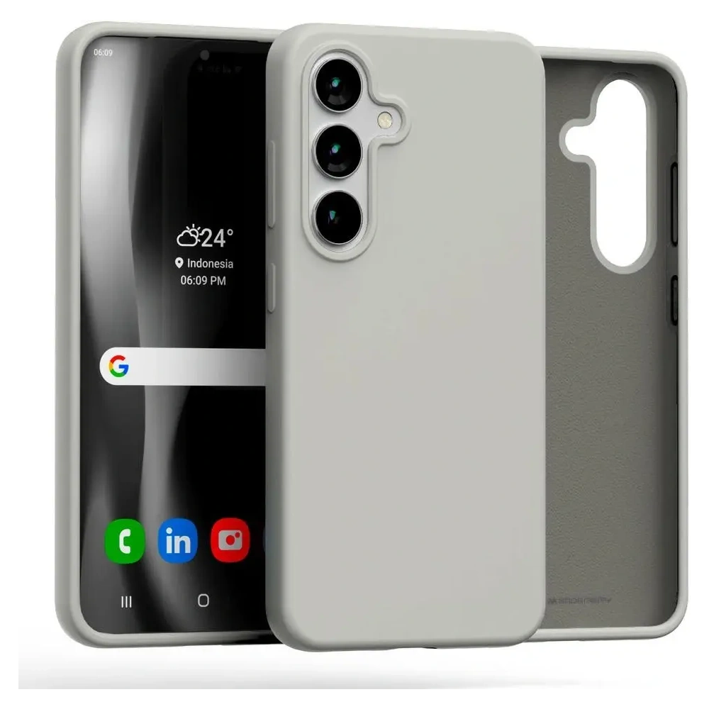 Hurtownia GSM - Etui Mercury Silicone do Samsung Galaxy S25 kamienny - MCR490 - {ean13} - Hurt