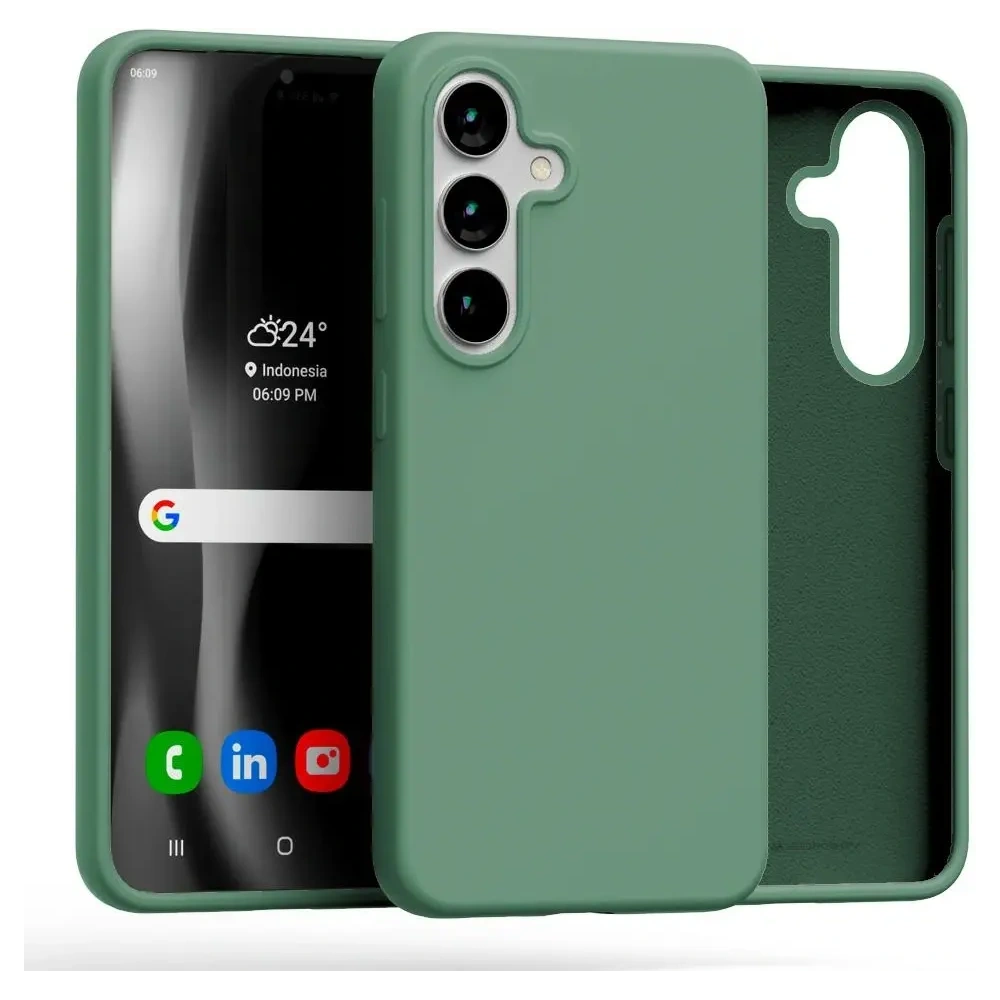Wholesale Mercury Silicone Case Samsung Galaxy S25 green - MCR491 - {ean13} - Hurt