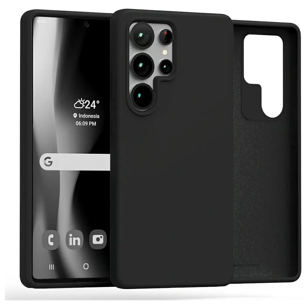 Hurtownia GSM - Mercury Szilikon Tok Samsung Galaxy S25 Ultra fekete - MCR492 - {ean13} - Hurt