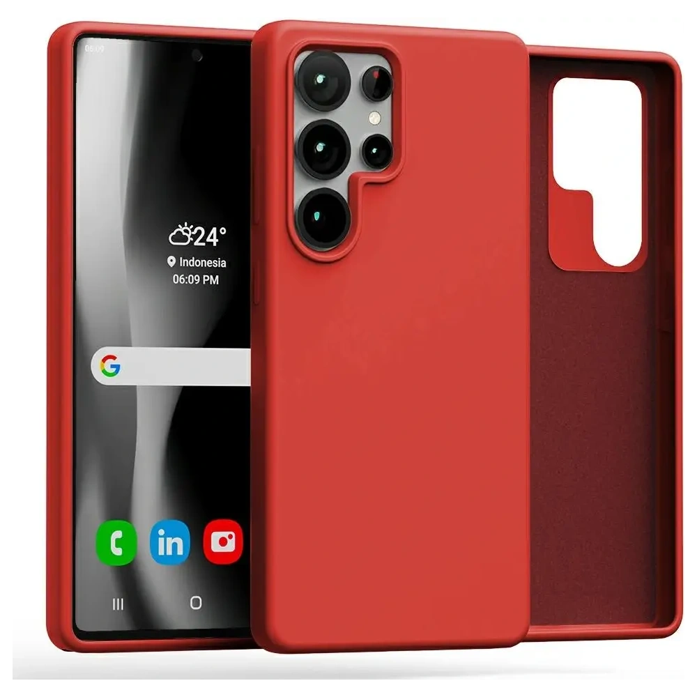 Wholesale Mercury Silicone Case Samsung Galaxy S25 Ultra red - MCR493 - {ean13} - Hurt