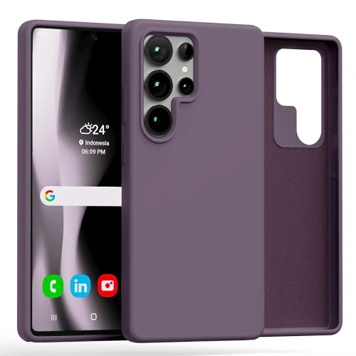 Etui Mercury Silicone do Samsung Galaxy S25 Ultra fioletowy