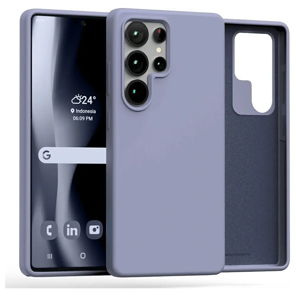 Wholesale Mercury Silicone Case Samsung Galaxy S25 Ultra lavender - MCR497 - {ean13} - Hurt