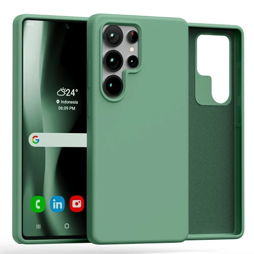 Etui Mercury Silicone do Samsung Galaxy S25 Ultra zielony
