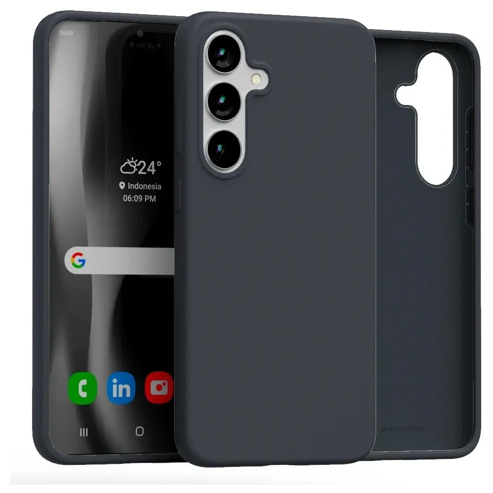 Hurtownia GSM - Etui Mercury Silicone do Samsung Galaxy S25+ Plus granatowy - MCR502 - {ean13} - Hurt