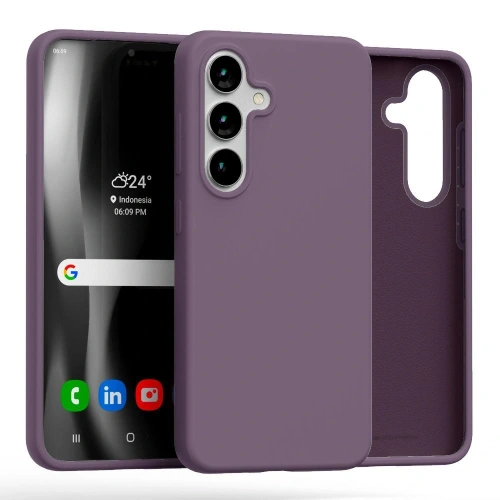 Etui Mercury Silicone do Samsung Galaxy S25+ Plus fioletowy