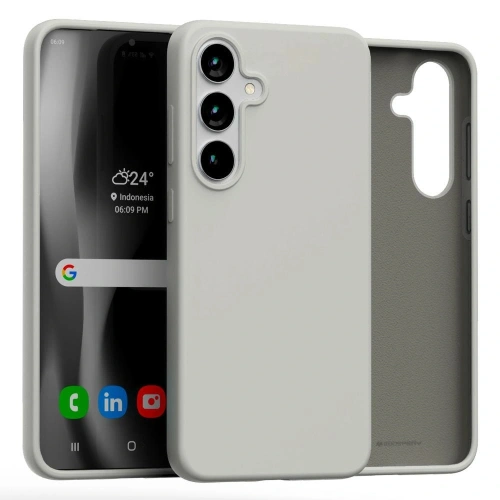 Etui Mercury Silicone do Samsung Galaxy S25+ Plus kamienny