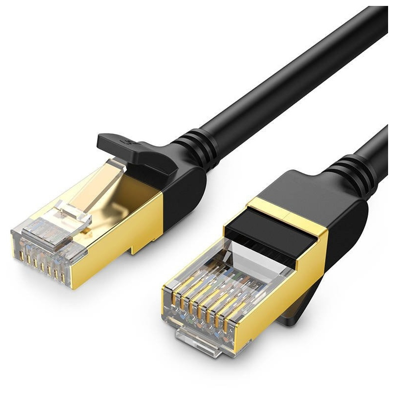 Hurtownia Ugreen - 6957303882694 - UGR414BLK - Okrągły kabel sieciowy UGREEN NW107 Ethernet RJ45, Cat.7, STP, 2m (czarny) - B2B homescreen