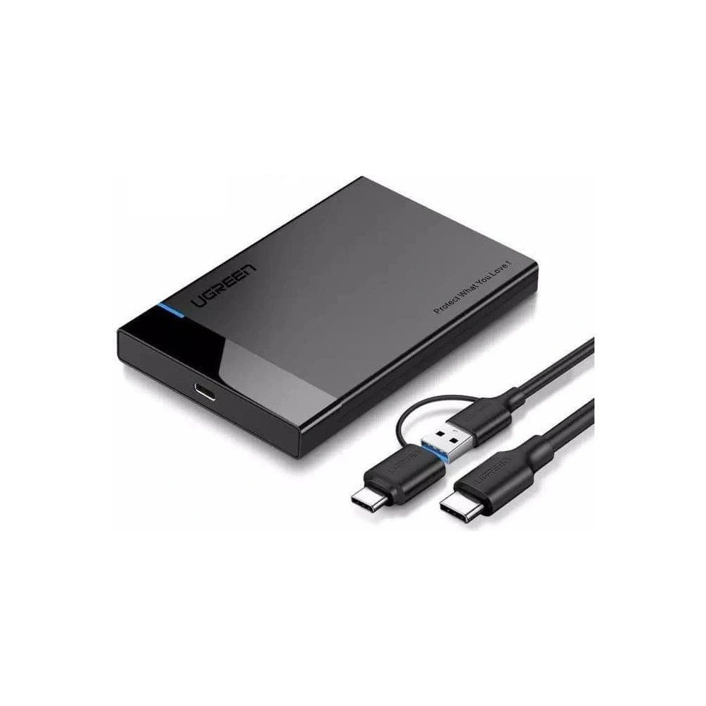 Wholesale UGREEN US221 SATA External Drive Enclosure HDD 2,5", USB 3.0 + USB-C to USB-C 3.1 - UGR418 - {ean13} - Hurt