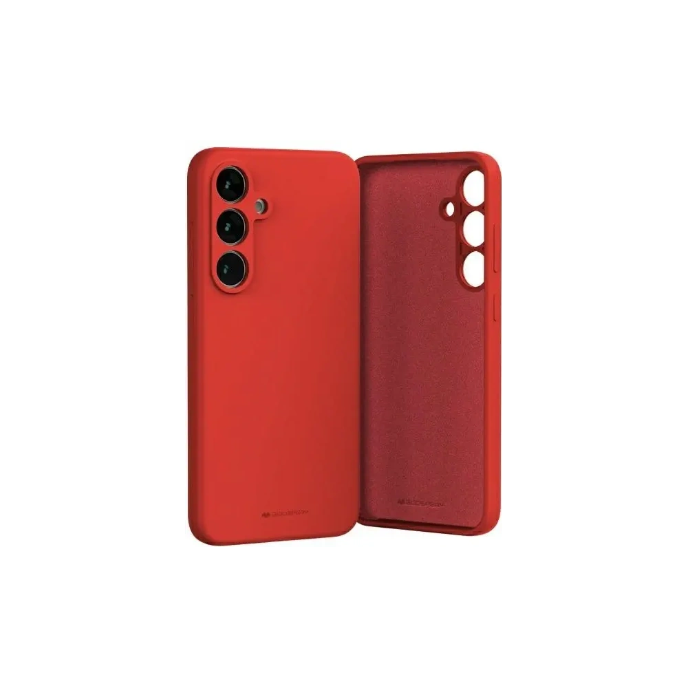 Hurtownia GSM - Husa din silicon Mercury pentru Samsung Galaxy S24 FE roșie - MCR559 - {ean13} - Hurt
