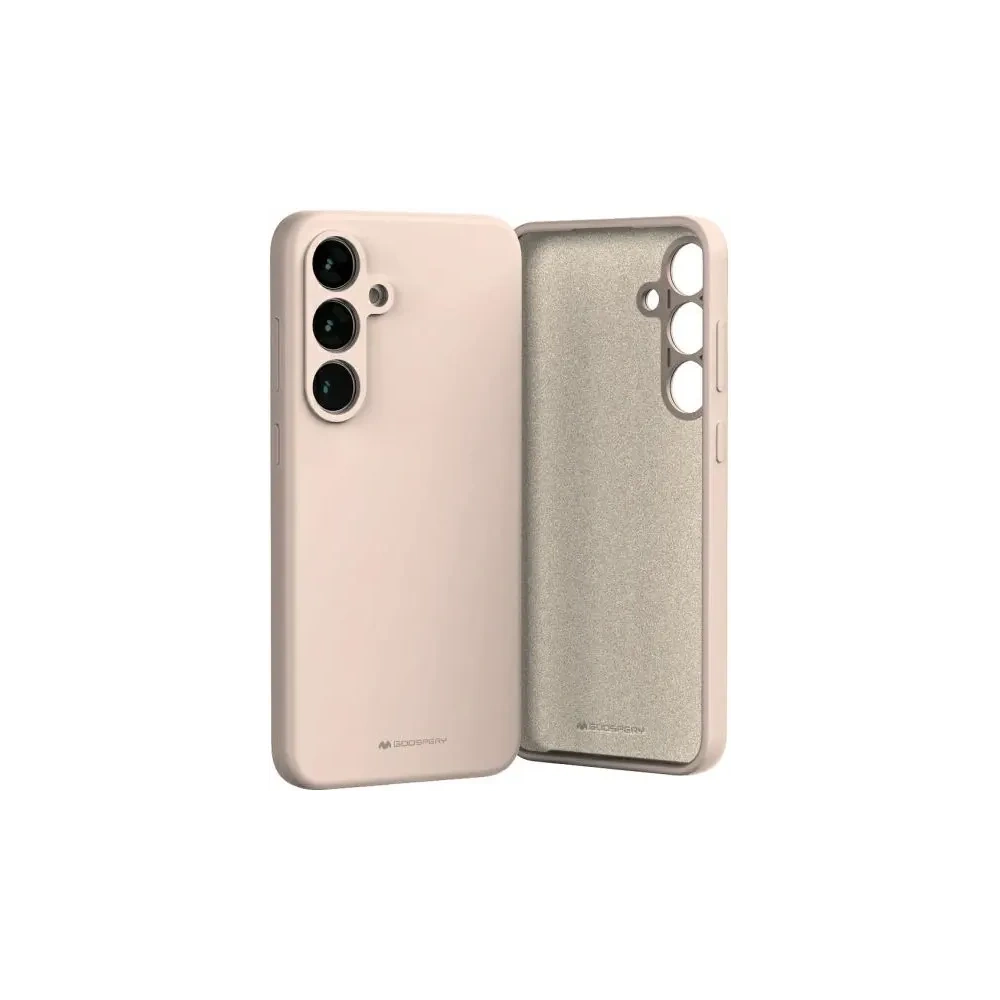 Hurtownia GSM - Husa din silicon Mercury pentru Samsung Galaxy S24 FE culoare roz nisip. - MCR564 - {ean13} - Hurt