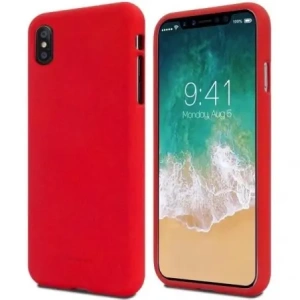 Hurtownia GSM - Husă moale Mercury pentru Apple iPhone 15 Pro Max roșie - MCR585 - {ean13} - Hurt