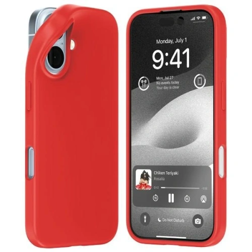 Etui Mercury Soft do Apple iPhone 16 czerwony