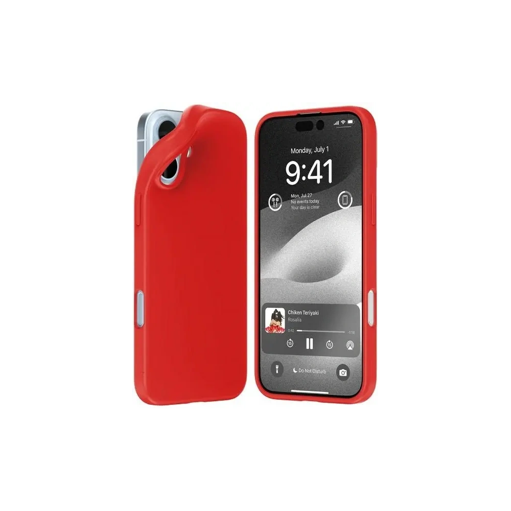 Hurtownia GSM - Husă moale Mercury pentru Apple iPhone 16 Plus roșie - MCR597 - {ean13} - Hurt