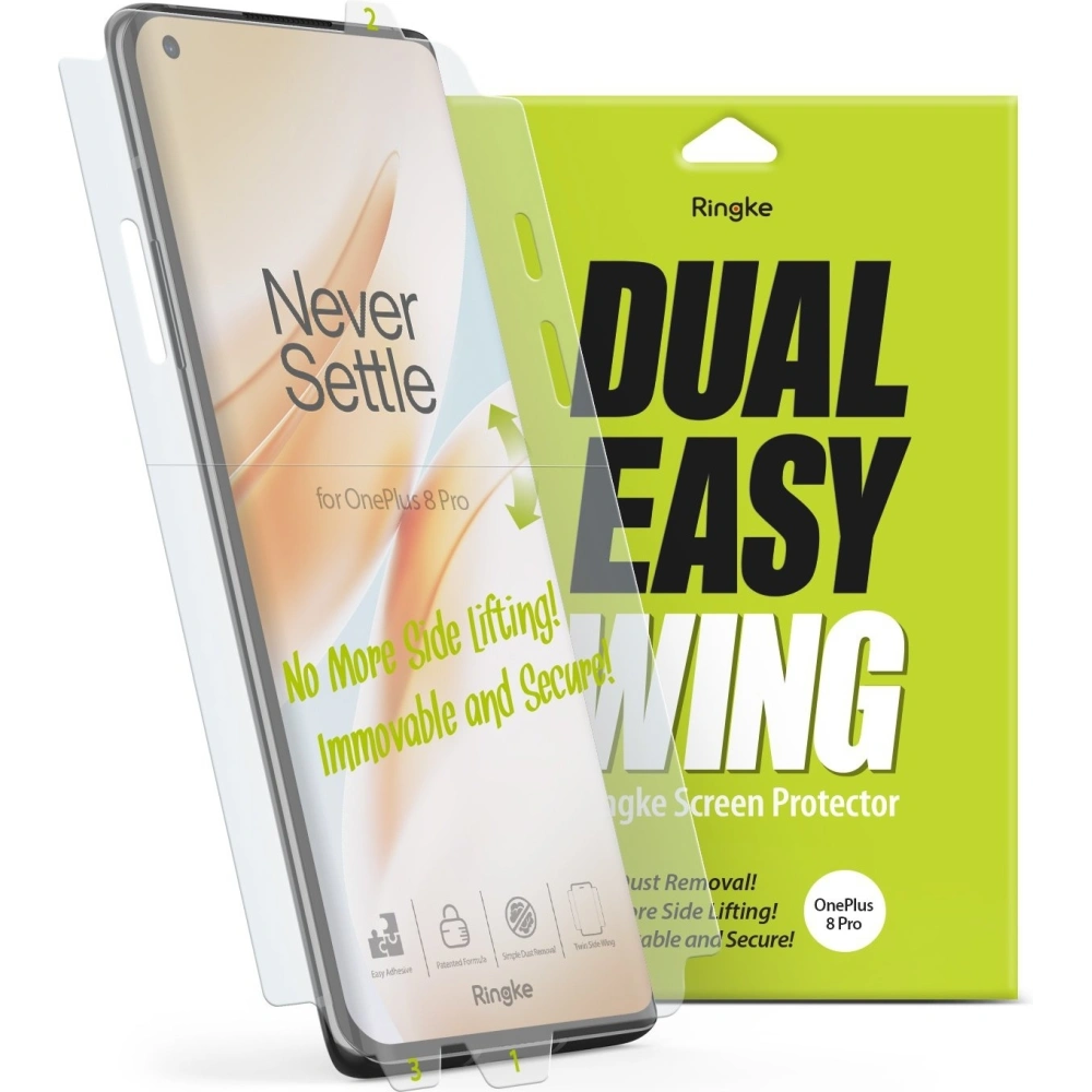 Hurtownia GSM - Hydrogelová fólie Ringke Dual Easy Wing Full Cover OnePlus 8 Pro [2 PACK] - RGK1201 - {ean13} - Hurt