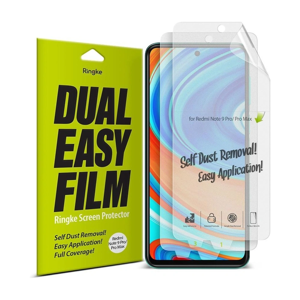 Hurtownia GSM - Folie hydrogelová Ringke Dual Easy Full Cover Redmi Note 9S/9 Pro/9 Pro Max Case Friendly - RGK1202 - {ean13} - Hurt