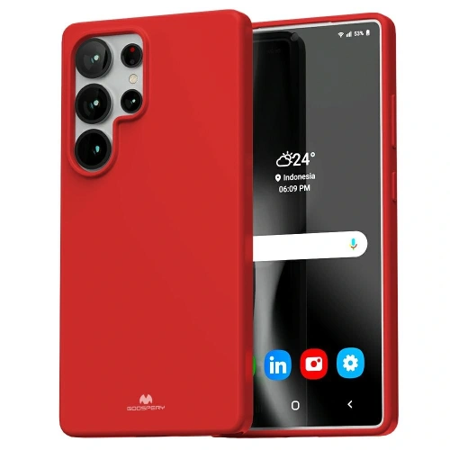 Etui Mercury Soft do Samsung Galaxy S25 Ultra czerwony