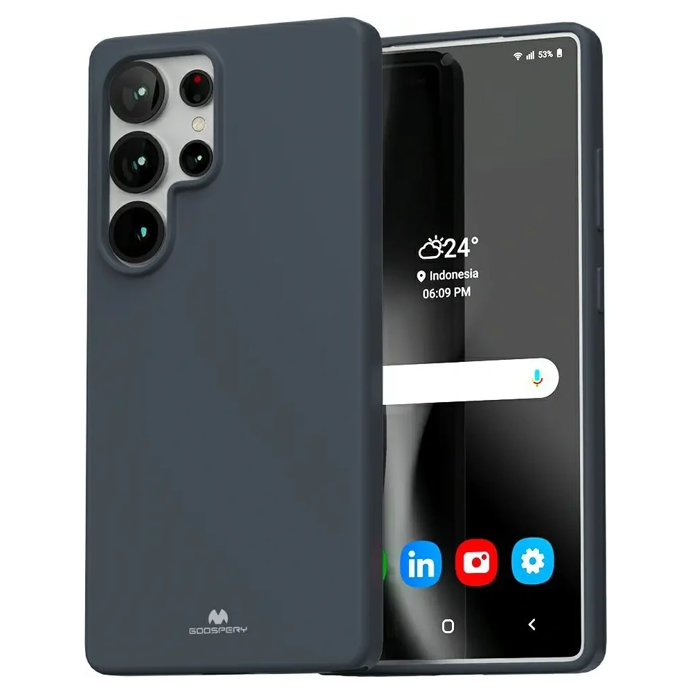 Hurtownia GSM - Mercury Puha Tok Samsung Galaxy S25 Ultra kék - MCR741 - {ean13} - Hurt