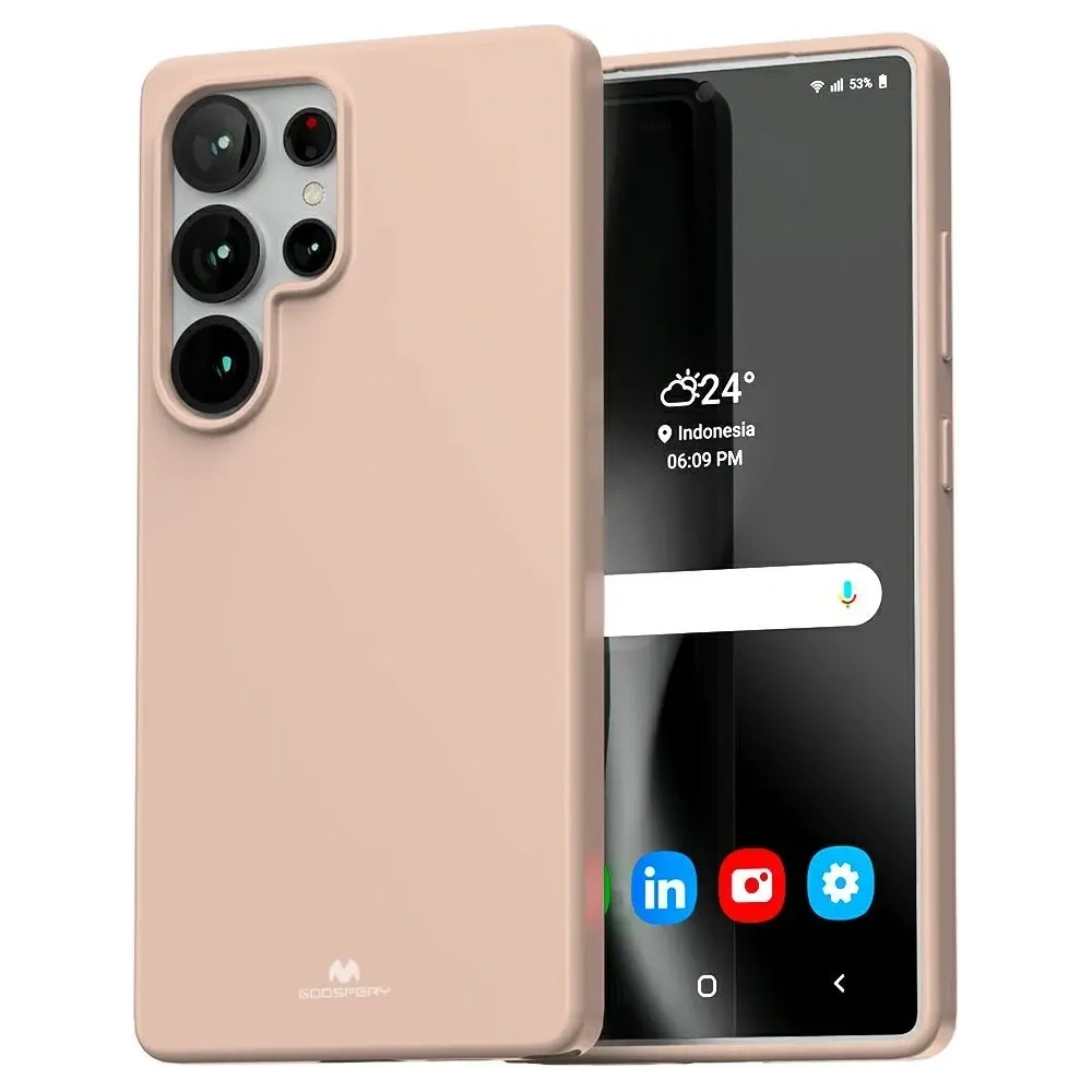 Hurtownia GSM - Husa moale Mercury pentru Samsung Galaxy S25 Ultra roz nisipos - MCR742 - {ean13} - Hurt