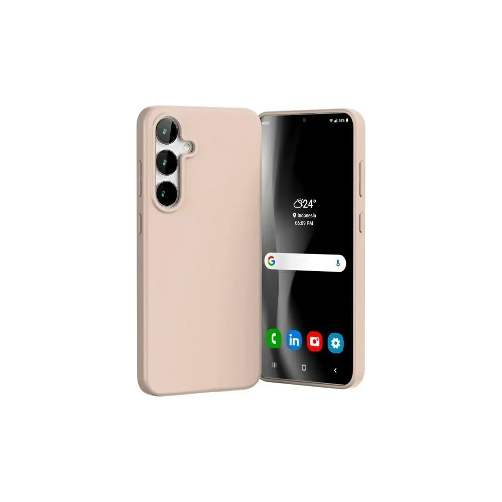 Hurtownia GSM - Etui Mercury Soft do Samsung Galaxy S24 FE piaskowy róż - MCR759 - {ean13} - Hurt