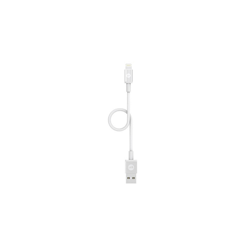 Mophie Distributor - 848467093742 - MPH034WHT - Mophie Lightning - USB-A Cable 9cm (White) - B2B homescreen
