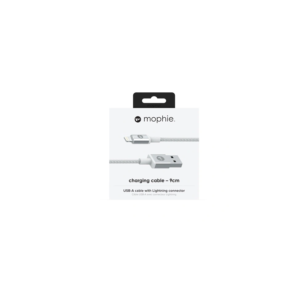 Hurtownia GSM - Kabel Mophie Lightning - USB-A 9cm (bílý) - MPH034WHT - {ean13} - Hurt