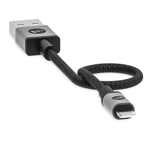 Kabel Mophie Lightning - USB-A 9cm (czarny)