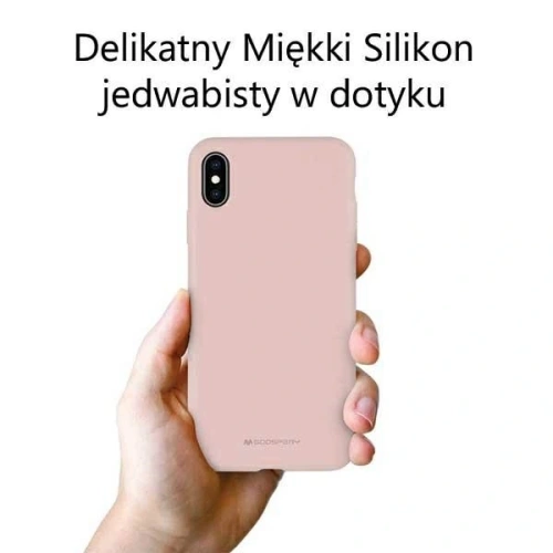 Etui Mercury Silicone do Samsung Galaxy S22 Ultra różowo-piaskowy