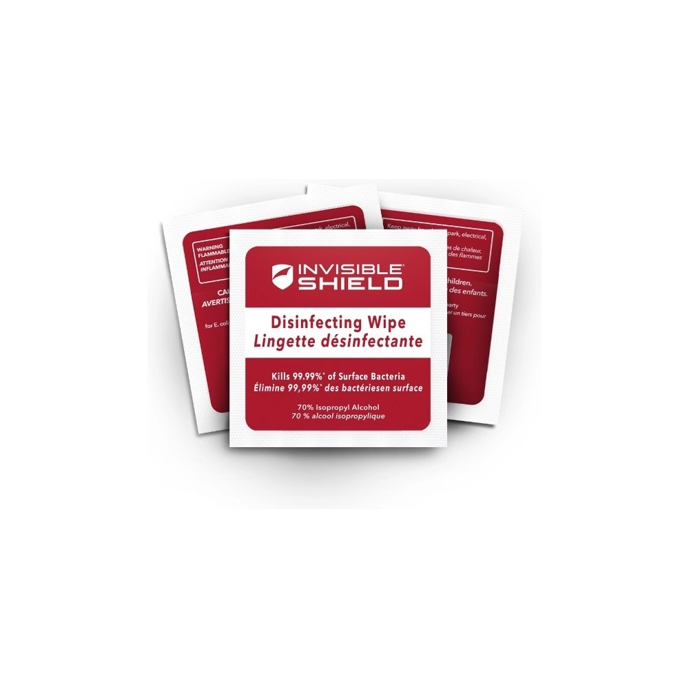 Hurtownia GSM - Chusteczki do dezynfekcji ekranów urządzeń mobilnych ZAGG InvisibleShield Disinfecting Wipes (10 sztuk) - ZAG036 - {ean13} - Hurt