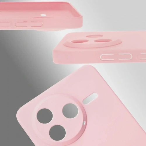 Etui Bizon Case Łupka do Xiaomi Poco F7 Pro różowe
