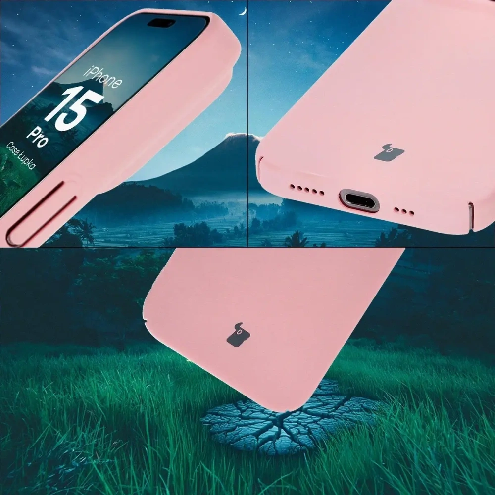 Hurtownia GSM - Bizon Case Łupka Apple iPhone 15 Pro rózsaszín - BIZ9427 - {ean13} - Hurt