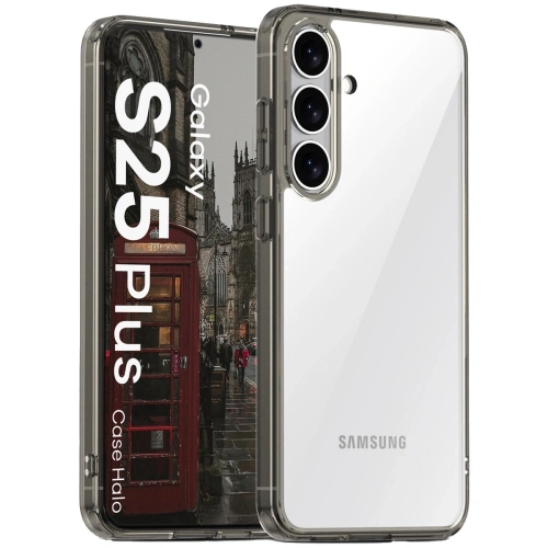 Etui Bizon Case Halo do Samsung Galaxy S25+ Plus przydymione-czarne