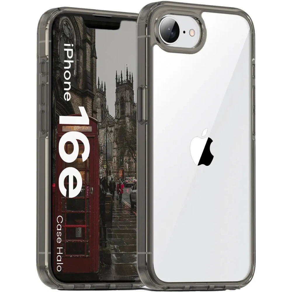 Hurtownia GSM - Etui Bizon Case Halo do Apple iPhone 16e przydymione-czarne - BIZ9431 - {ean13} - Hurt