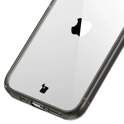 Etui Bizon Case Halo do Apple iPhone 16e przydymione-czarne
