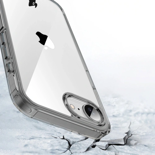 Etui Bizon Case Halo do Apple iPhone 16e przydymione-czarne