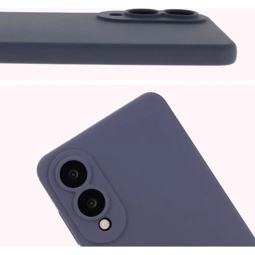 Silikonowe etui Bizon Soft Case do Samsung Galaxy S25 Edge ciemnoniebieskie