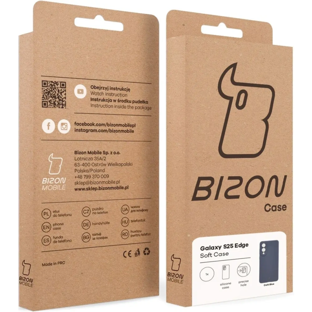 Hurtownia GSM - Bizon Soft Case Samsung Galaxy S25 Edge dunkelblau - BIZ9432 - {ean13} - Hurt