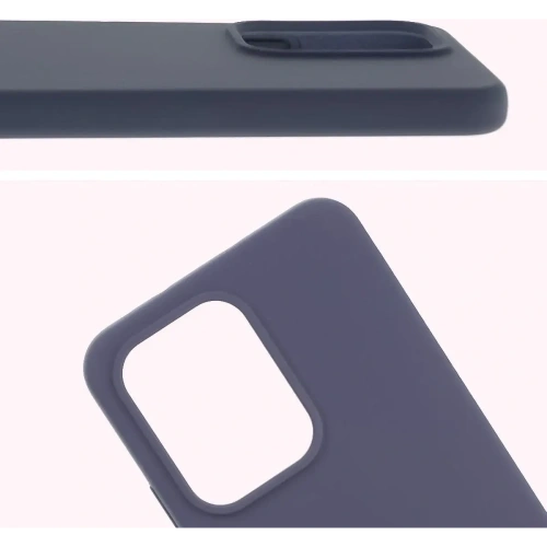 Silikonowe etui Bizon Soft Case do Oppo Reno13 Pro ciemnoniebieskie