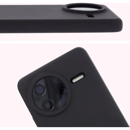 Silikonowe etui Bizon Soft Case do Xiaomi POCO F7 Pro czarne